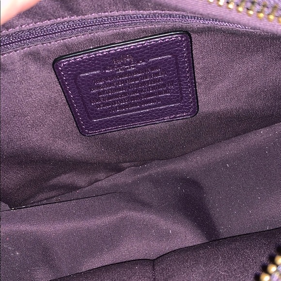 Coach purple handbag - Picture 2 of 4